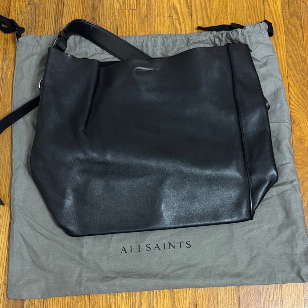 All Saints Black Tote Bag